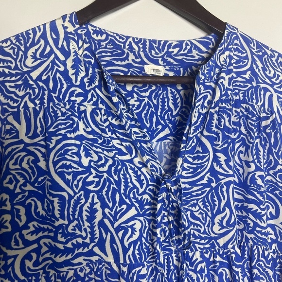 Warm Garden Dress Silk Shift Mini Dress - Picture 4 of 9